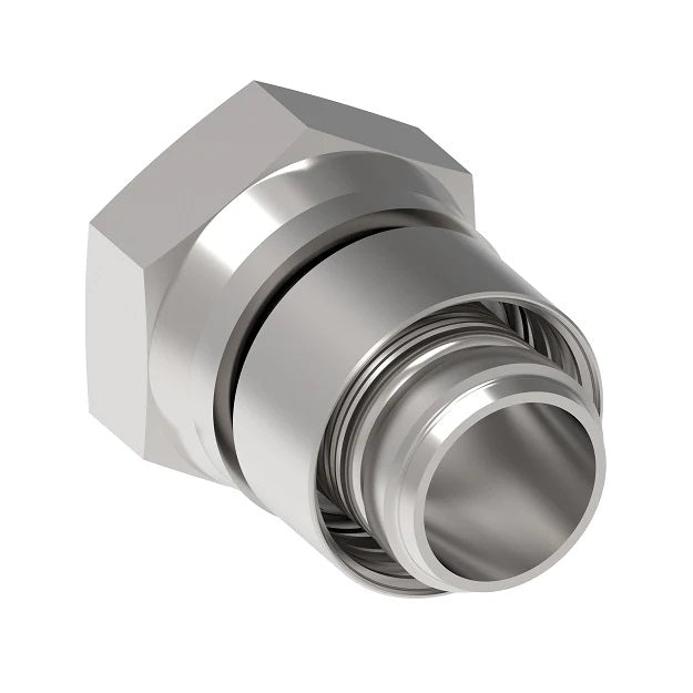 FJ9587-1212S Aeroquip by Danfoss | PTFE Hose Crimp Fitting | Complete Fitting | -12 Female 37° JIC Swivel x -12 Hose Barb | Carbon Steel