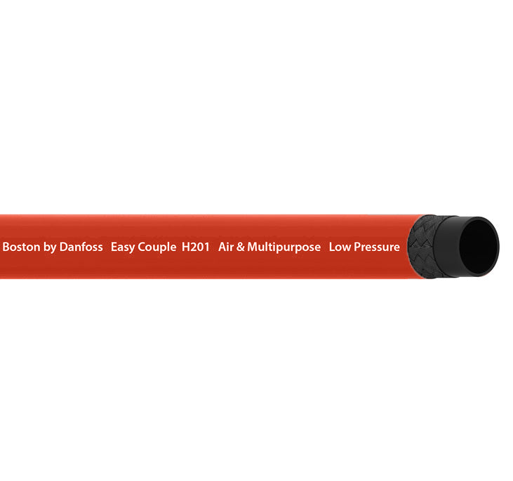 H20108RD Boston by Danfoss | H201 Series | Low Pressure SOCKETLESS™ Hose | 0.50" ID | Red | 50ft Length