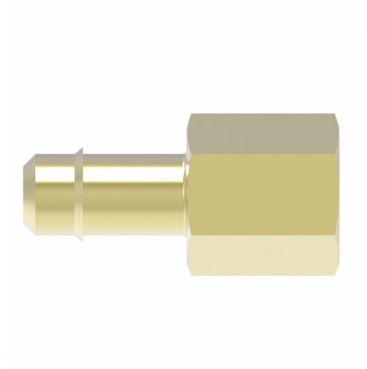 1066X4X4 by Danfoss | Mini-Barb Fitting | Female Connector | for 1/4" Tubing OD | 1/4" Female Pipe | Brass