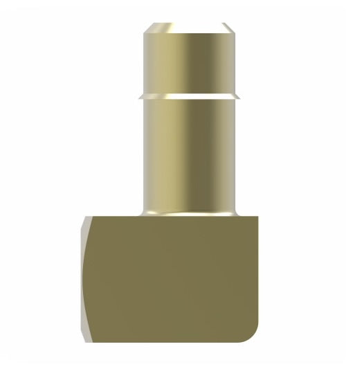 1070X6 by Danfoss | Mini-Barb Fitting | Female Connector 90° Elbow | for 3/8" Tubing OD | 1/4" Female Pipe | Brass