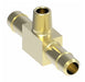 1072X6X2 by Danfoss | Mini-Barb Fitting | Male Branch Tee | for 3/8" Tubing OD x 3/8" Tubing OD | 1/8" Male Pipe | Brass
