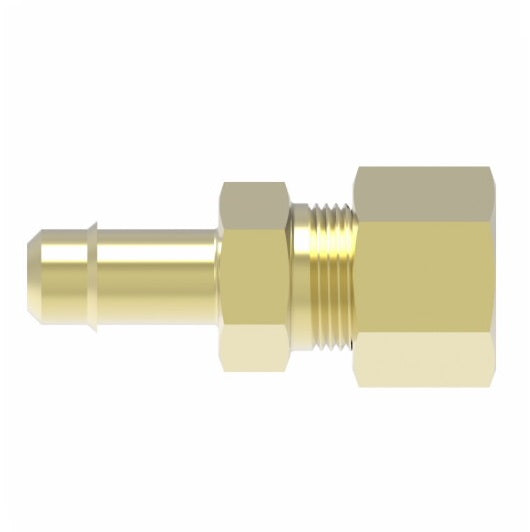 1078X3X4 by Danfoss | Mini-Barb Fitting | Compression Connector | for 3/16" Tubing OD x 1/4" Tubing OD | Brass