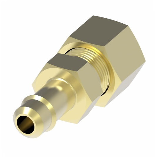 1078X3X4 by Danfoss | Mini-Barb Fitting | Compression Connector | for 3/16" Tubing OD x 1/4" Tubing OD | Brass