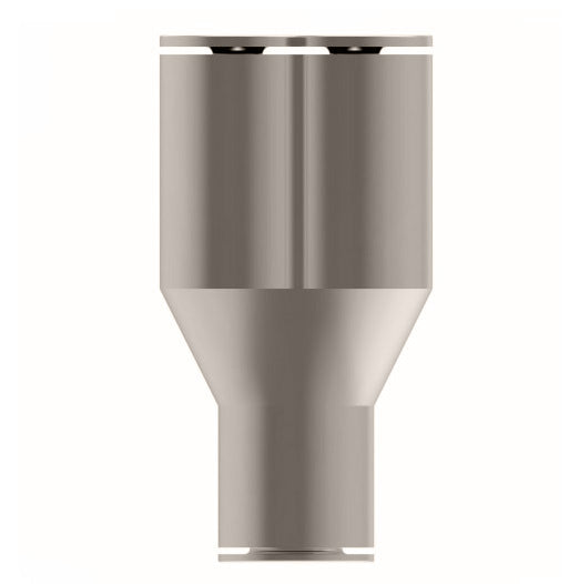 1107X10M by Danfoss | Metric Push to Connect Adapter | Union Y | 10mm Tube OD x 10mm Tube OD x 10mm Tube OD | Nickel Plated Brass