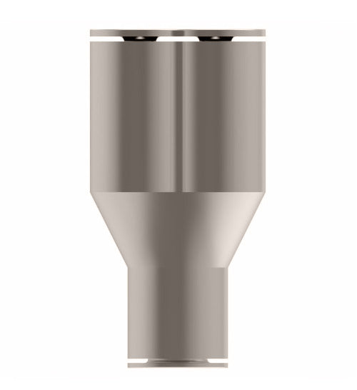 1108PX4S by Danfoss | Push to Connect Plus Adapter | Swivel Male "Y" | 1/4" Tube OD x 1/4" Tube OD x 1/8" Male Pipe | Nickel Plated Brass