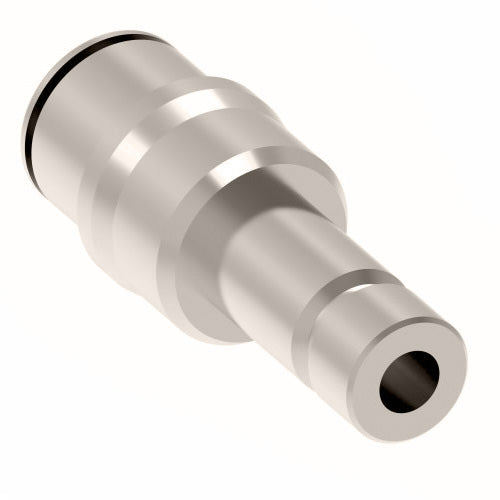 1109X4MX6M by Danfoss | Metric Push to Connect Adapter | Reducer | 4mm Tube OD x 6mm Tube OD | Nickel Plated Brass