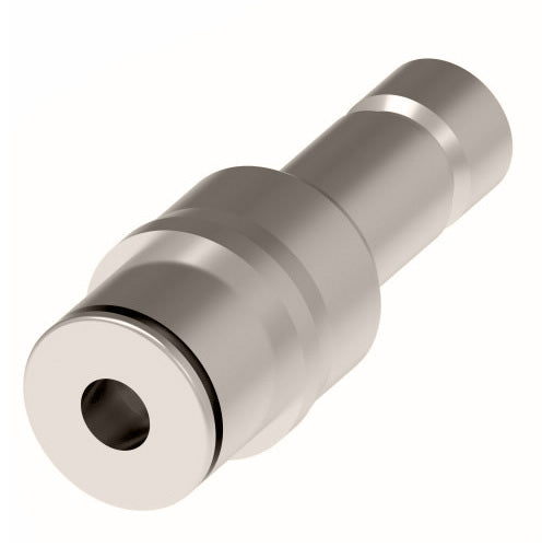 1109X8MX10M by Danfoss | Metric Push to Connect Adapter | Reducer | 8mm Tube OD x 10mm Tube OD | Nickel Plated Brass