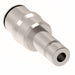 1109X8MX10M by Danfoss | Metric Push to Connect Adapter | Reducer | 8mm Tube OD x 10mm Tube OD | Nickel Plated Brass