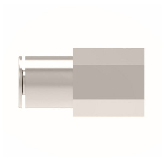 1166X6MX4PP by Danfoss | Metric Push to Connect Adapter | Female Connector | 6mm Tube OD x 1/4" Female BSPP | Nickel Plated Brass