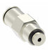 1168x2A by Danfoss | Push to Connect Adapter | Male Connector | 1/8" Tube OD x 10-32 Male UNF | Nickel Plated Brass