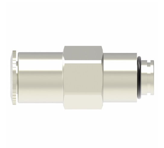 1168X6MX5MM by Danfoss | Metric Push to Connect Adapter | Male Connector | 6mm Tube OD x M5 Male Metric | Nickel Plated Brass