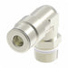 1169PX2S by Danfoss | Push to Connect Plus Adapter | Swivel Male 90° Elbow | 1/8" Tube OD x 1/8" Male Pipe | Nickel Plated Brass
