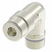 1169X12MX4PT by Danfoss | Metric Push to Connect Adapter | Male Connector 90° Elbow (Universal BSPT/BSPP) | 12mm Tube OD x 1/4" Male BSPT | Nickel Plated Brass