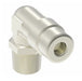 1169X4X6S by Danfoss | Push to Connect Adapter | Swivel Male 90° Elbow | 1/4" Tube OD x 3/8" Male NPTF | Nickel Plated Brass