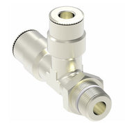 1171X8X8S by Danfoss | Push to Connect Adapter | Swivel Male Run Tee | 1/2" Tube OD x 1/2" Male NPTF x 1/2" Tube OD | Nickel Plated Brass