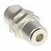1174X5M by Danfoss | Metric Push to Connect Adapter | Bulkhead Union | 5mm Tube OD x 5mm Tube OD | Nickel Plated Brass