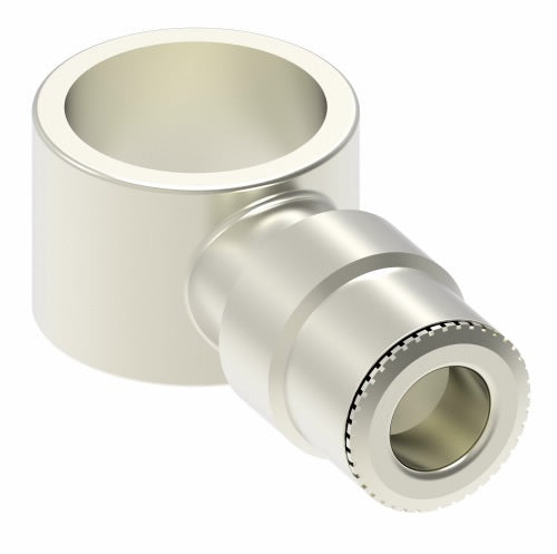 1181X4X2 by Danfoss | Push to Connect Adapter | Banjo | 1/4" Tube OD | Nickel Plated Brass