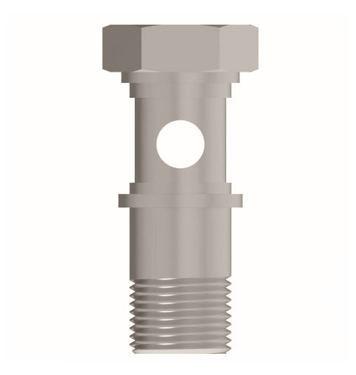 1184X1X2 by Danfoss | Push to Connect Adapter | Stud Manifold | 1/8" Male Pipe | Nickel Plated Brass