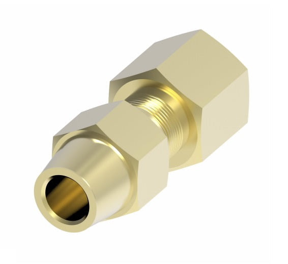 1366X6 by Danfoss | Air Brake Adapter for Copper Tubing | Female Connector | 3/8" Tube OD x 1/4" Female Pipe | Brass