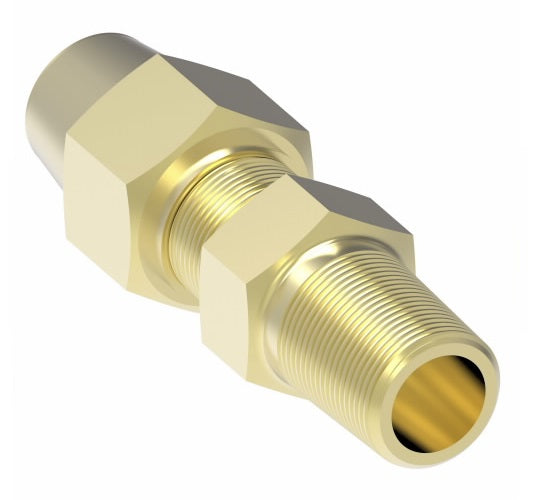 1368X8 by Danfoss | Air Brake Adapter for Copper Tubing | Male Connector | 1/2" Tube OD x 3/8" Male Pipe | Brass