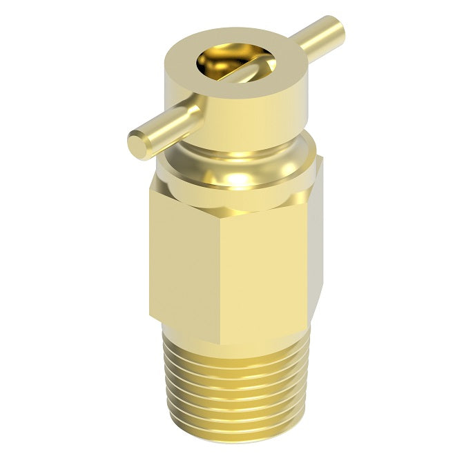 1425A by Danfoss | Drain Cock | Internal Seat Drain Valve | 1/4" Male NPTF | Brass