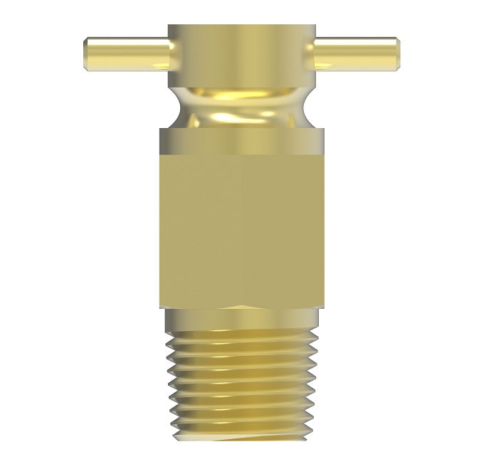 1424A by Danfoss | Drain Cock | Internal Seat Drain Valve | 1/8" Male NPTF | Brass