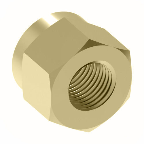 1461X10 by Danfoss | Air Brake Adapter for Nylon Tubing | Nut | 5/8" Tube OD | Brass
