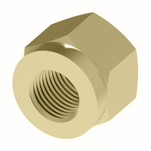 1461X6 by Danfoss | Air Brake Adapter for Nylon Tubing | Nut | 3/8" Tube OD | Brass