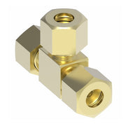 1464X8X8X6 by Danfoss | Air Brake Adapter for Nylon Tubing | Union Tee | 1/2" Tube OD x 1/2" Tube OD x 3/8" Tube OD Branch | Brass