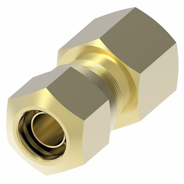 1466X6 by Danfoss | Air Brake Adapter for Nylon Tubing | Female Connector | 3/8" Tube OD x 1/4" Female Pipe| Brass