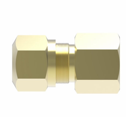 1466X8 by Danfoss | Air Brake Adapter for Nylon Tubing | Female Connector | 1/2" Tube OD x 3/8" Female Pipe | Brass