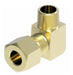 1469X6X6 by Danfoss | Air Brake Adapter for Nylon Tubing | Male Connector 90° Elbow | 3/8" Tube OD x 3/8" Male Pipe | Brass