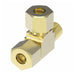 1471X6X4X4Z by Danfoss | Air Brake Adapter for Nylon Tubing | Male Connector Run Tee (with Sealant) | 3/8" Tube OD x 1/4" Male Pipe x 1/4" Tube OD | Brass