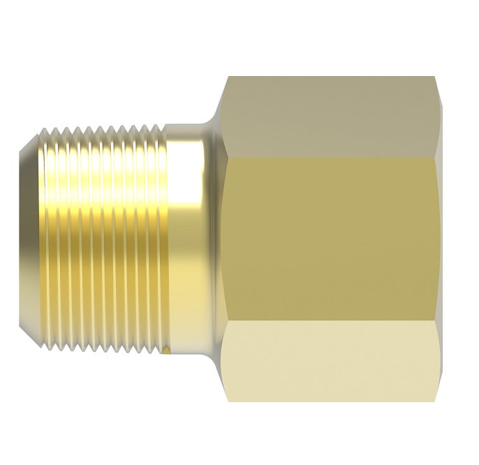 1512 by Danfoss | Pipe Adapter | Restriction Pipe Adapter (with 0.0625" Orifice) | 1/8" Male NPTF x 1/8" Female NPTF (Short Thread) | Brass