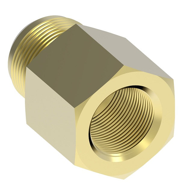 1513 by Danfoss | Ford Carburetor to Fuel Line Adapter | 1/4" Tube OD x 1/8" Male NPTF | Brass