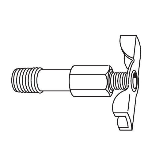 185 by Danfoss | Drain Cock | Internal Seat (Long) | 1/8" Male NPTF | Brass