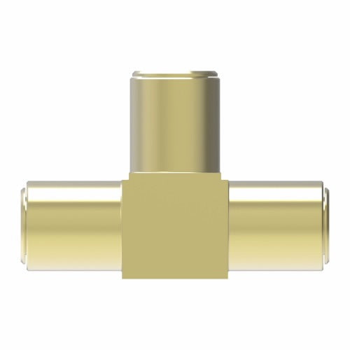 1864X8 by Danfoss | Quick Connect Air Brake Adapter | Union Tee | 1/2" Tube OD x 1/2" Tube OD x 1/2" Tube OD | Brass