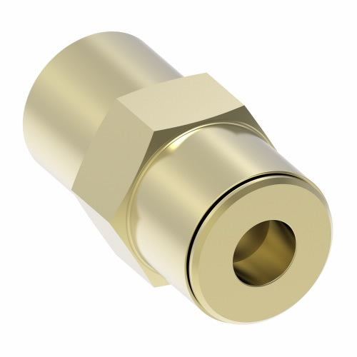 1866X6X6 by Danfoss | Quick Connect Air Brake Adapter | Female Connector | 3/8" Tube OD x 3/8" Female NPTF | Brass