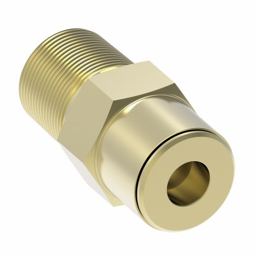 1868X8 by Danfoss | Quick Connect Air Brake Adapter | Male Connector | 1/2" Tube OD x 3/8" Male NPTF | Brass