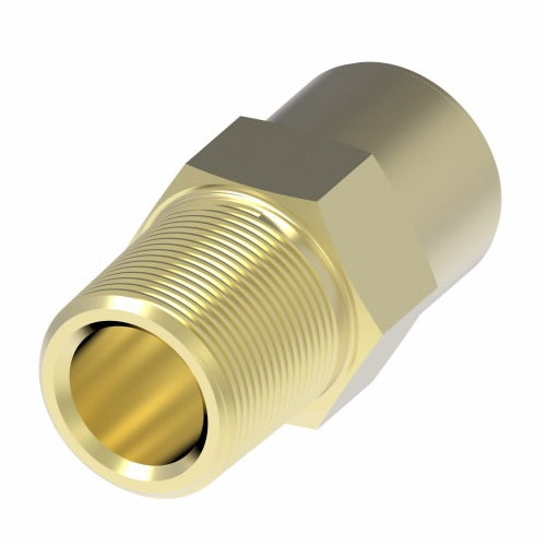 1868X6 by Danfoss | Quick Connect Air Brake Adapter | Male Connector | 3/8" Tube OD x 1/4" Male NPTF | Brass