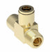 1871X6 by Danfoss | Quick Connect Air Brake Adapter | Male Run Tee | 3/8" Tube OD x 1/4" Male Pipe x 3/8" Tube OD | Brass