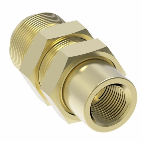 1873X8X8 by Danfoss | Quick Connect Air Brake Adapter | Female Bulkhead Union | 1/2" Tube OD x 1/2" Female Pipe | Brass