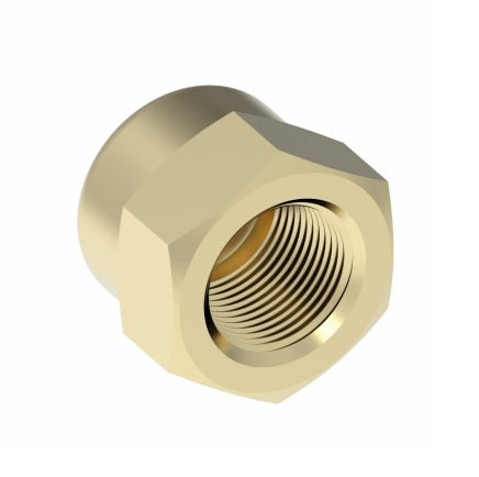 3129X2 by Danfoss | Pipe Adapter | Cap | 1/8" Female NPTF (Short Thread) | Brass