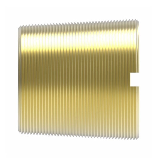 3150X2 by Danfoss | Pipe Adapter | Slotted Plug | 1/8" Male NPTF (Short Thread) | Brass