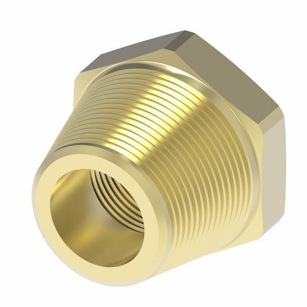 3220X8X6Z by Danfoss | Pipe Adapter | Bushing (with Sealant) | 1/2" Male NPTF (Short Thread) x 3/8" Female NPTF | Brass