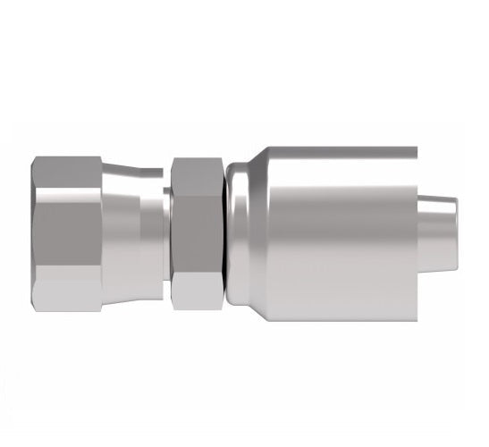 32708E-608 Weatherhead by Danfoss | 327 'E' Series | Female 37° JIC Swivel Crimp Fitting | -08 Female 37° JIC Swivel x -08 Hose Barb | Steel