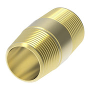 3326X4 by Danfoss | Pipe Adapter | Close Nipple | 1/4" Male NPTF x 1/4" Male NPTF | Brass