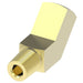 3350X4 by Danfoss | Pipe Adapter | 45° Street Elbow | 1/4" Male Pipe x 1/4" Female Pipe | Brass