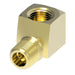 3400X2WZ by Danfoss | Pipe Adapter | 90° Street Elbow Short Thread (with Sealant) | 1/8" Female NPTF (Short Thread) x 1/8" Male NPTF (Special Short Thread) | Brass
