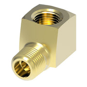 3400X2W by Danfoss | Pipe Adapter | 90° Street Elbow Short Thread | 1/8" Female NPTF (Short Thread) x 1/8" Male NPTF (Special Short Thread) | Brass